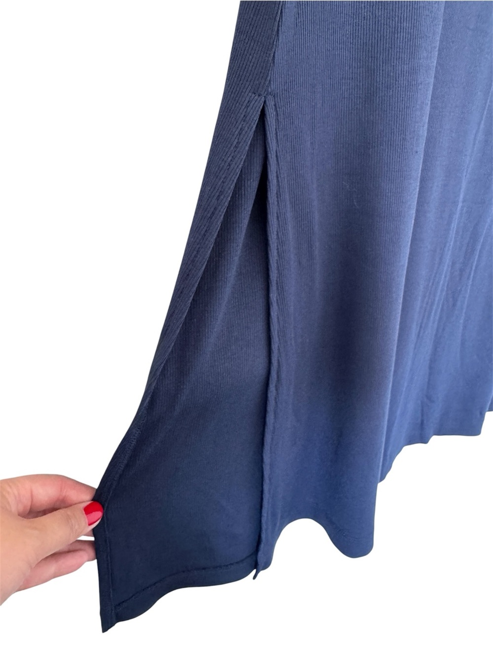State of Day Navy Blue Ribbed Tank Nightgown, Size 1X - NWT - Picture 4 of 7